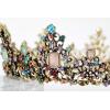 imageSWEETV Queen Crown for Women  Baroque Wedding Tiaras and CrownsJeweled Tiara CrownProm Birthday Halloween Hair Accessories0Multicolored