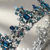 imageSWEETV Queen Crown for Women  Baroque Wedding Tiaras and CrownsJeweled Tiara CrownProm Birthday Halloween Hair Accessories1Blue
