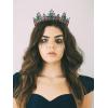imageSWEETV Queen Crown for Women  Baroque Wedding Tiaras and CrownsJeweled Tiara CrownProm Birthday Halloween Hair Accessories2Green