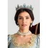 imageSWEETV Queen Crown for Women  Baroque Wedding Tiaras and CrownsJeweled Tiara CrownProm Birthday Halloween Hair Accessories2Green