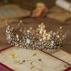 imageSWEETV Queen Crown for Women  Baroque Wedding Tiaras and CrownsJeweled Tiara CrownProm Birthday Halloween Hair Accessories5Bronze  Clear
