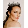 imageSWEETV Queen Crown for Women  Baroque Wedding Tiaras and CrownsJeweled Tiara CrownProm Birthday Halloween Hair Accessories5Bronze  Clear
