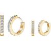 imageSWEETV 925 Sterling Silver Huggie Hoop Earrings for Women GirlsTiny Small Cartilage Hoop Earring11 Gold Set6mm8mm