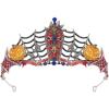 imageSWEETV Halloween Costume Crowns and Tiaras for Women Gothic Black Witch Evil Queen Crown Hair AccessoriesCoffin of Rebirth