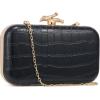 imageClutch Purses for Women EveningWedding Chic Woven Bag Formal PU Leather Purse Designer Handbags for WomenBlackcrocodile