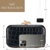 imageClutch Purses for Women EveningWedding Chic Woven Bag Formal PU Leather Purse Designer Handbags for WomenBlackcrocodile