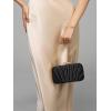 imageClutch Purses for Women EveningWedding Chic Woven Bag Formal PU Leather Purse Designer Handbags for WomenBlacksatin