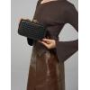 imageClutch Purses for Women EveningWedding Chic Woven Bag Formal PU Leather Purse Designer Handbags for WomenBlackwoven