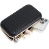 imageClutch Purses for Women EveningWedding Chic Woven Bag Formal PU Leather Purse Designer Handbags for WomenBlackwoven