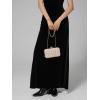 imageClutch Purses for Women EveningWedding Chic Woven Bag Formal PU Leather Purse Designer Handbags for WomenChampagne Goldsatin