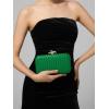 imageClutch Purses for Women EveningWedding Chic Woven Bag Formal PU Leather Purse Designer Handbags for WomenGreenwoven