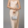 imageClutch Purses for Women EveningWedding Chic Woven Bag Formal PU Leather Purse Designer Handbags for WomenMetallic Silverwoven