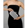 imageClutch Purses for Women EveningWedding Chic Woven Bag Formal PU Leather Purse Designer Handbags for WomenSilvercrocodile