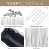 imageClutch Purses for Women EveningWedding Chic Woven Bag Formal PU Leather Purse Designer Handbags for WomenWhitesatin