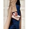 imageSWEETV Classic Envelope Clutch Purses for Women Elegant PU Leather Handbags for Evening Weddings Parties and Formal EventsBeige