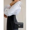 imageSWEETV Classic Envelope Clutch Purses for Women Elegant PU Leather Handbags for Evening Weddings Parties and Formal EventsBlack