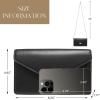 imageSWEETV Classic Envelope Clutch Purses for Women Elegant PU Leather Handbags for Evening Weddings Parties and Formal EventsBlack