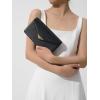 imageSWEETV Classic Envelope Clutch Purses for Women Elegant PU Leather Handbags for Evening Weddings Parties and Formal EventsBlack