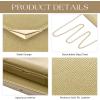 imageSWEETV Classic Envelope Clutch Purses for Women Elegant PU Leather Handbags for Evening Weddings Parties and Formal EventsGold