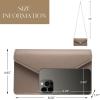 imageSWEETV Classic Envelope Clutch Purses for Women Elegant PU Leather Handbags for Evening Weddings Parties and Formal EventsTaupe