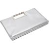 imageSWEETV Clutch Purses for Women Evening Formal Fashion PU Leather Purse for Prom Cocktail and WeddingNinaChrome Silver