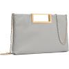 imageSWEETV Clutch Purses for Women Evening Formal Fashion PU Leather Purse for Prom Cocktail and WeddingNinaGrey