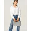imageSWEETV Clutch Purses for Women Evening Formal Fashion PU Leather Purse for Prom Cocktail and WeddingNinaGrey
