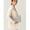 imageSWEETV Clutch Purses for Women Evening Formal Fashion PU Leather Purse for Prom Cocktail and WeddingNinaGrey