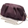 imageSWEETV Dressy Vegan Leather Clutch Purse for Women Formal Soft Pleated PU Evening Clutch for Weddings Proms CocktailGemmaBurgundy