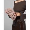 imageSWEETV Dressy Vegan Leather Clutch Purse for Women Formal Soft Pleated PU Evening Clutch for Weddings Proms CocktailGemmaDusty Pink