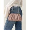 imageSWEETV Dressy Vegan Leather Clutch Purse for Women Formal Soft Pleated PU Evening Clutch for Weddings Proms CocktailGemmaDusty Pink