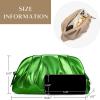 imageSWEETV Dressy Vegan Leather Clutch Purse for Women Formal Soft Pleated PU Evening Clutch for Weddings Proms CocktailGemmaIridescent Silver