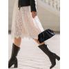 imageSWEETV Dressy Vegan Leather Clutch Purse for Women Formal Soft Pleated PU Evening Clutch for Weddings Proms CocktailGemmaObsidian Black