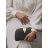 imageSWEETV Glitter Clutch Purses for Women Elegant Evening Bag for Parties Weddings and Formal Events01black