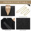 imageSWEETV Glitter Clutch Purses for Women Elegant Evening Bag for Parties Weddings and Formal Events01black