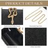 imageSWEETV Glitter Clutch Purses for Women Elegant Evening Bag for Parties Weddings and Formal Events02black