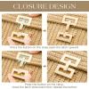imageSWEETV Straw Purse Woven Beach Bag Summer Straw Clutch Purse Boho Crossbody Bags for Women Small Raffia Shoulder BagBlack