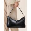 imageShoulder Bag PU Leather Purses for Women Trendy Cute Hobo Bags with Zip Closure Designer Tote HandbagsBlack