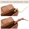 imageWoven Clutch Purses for Women  Sleek Shoulder Handbag for Evening Formal Events Wedding Party Special Occasions05 Caramel