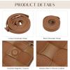 imageWoven Evening Clutch Purses for Women PU Crossbody Shoulder Purse Handbag for Evening Formal Events Wedding PartyCaramel