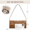 imageWoven Evening Clutch Purses for Women PU Crossbody Shoulder Purse Handbag for Evening Formal Events Wedding PartyCaramel