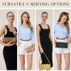 imageWoven Evening Clutch Purses for Women PU Crossbody Shoulder Purse Handbag for Evening Formal Events Wedding PartyGold