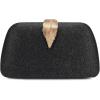 imageSWEETV Glitter Clutch Purses for Women Elegant Evening Bag for Parties Weddings and Formal Events01black