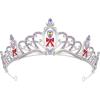 imageSWEETV Silver Wedding Crystal Tiaras and Crowns for Women Bride Royal Queen Headband Princess Quinceanera Headpieces for Birthday Prom Pageant PartyPurpleBalloon