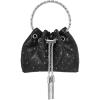 imageSWEETV Womens Rhinestone Bucket Bag Sparkly Sequin Evening Handbag Purse for FormalWeddingCocktailPromPartyClubBlack