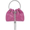 imageSWEETV Womens Rhinestone Bucket Bag Sparkly Sequin Evening Handbag Purse for FormalWeddingCocktailPromPartyClubRed