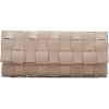 imageWoven Evening Clutch Purses for Women PU Crossbody Shoulder Purse Handbag for Evening Formal Events Wedding PartyApricot Beige