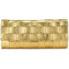 imageWoven Evening Clutch Purses for Women PU Crossbody Shoulder Purse Handbag for Evening Formal Events Wedding PartyGold