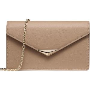imageSWEETV Classic Envelope Clutch Purses for Women Elegant PU Leather Handbags for Evening Weddings Parties and Formal EventsNude