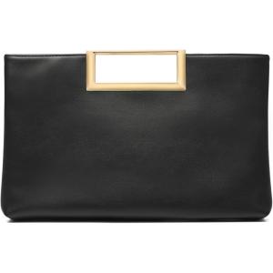 imageSWEETV Clutch Purses for Women Evening Formal Fashion PU Leather Purse for Prom Cocktail and WeddingNinaObsidian Black